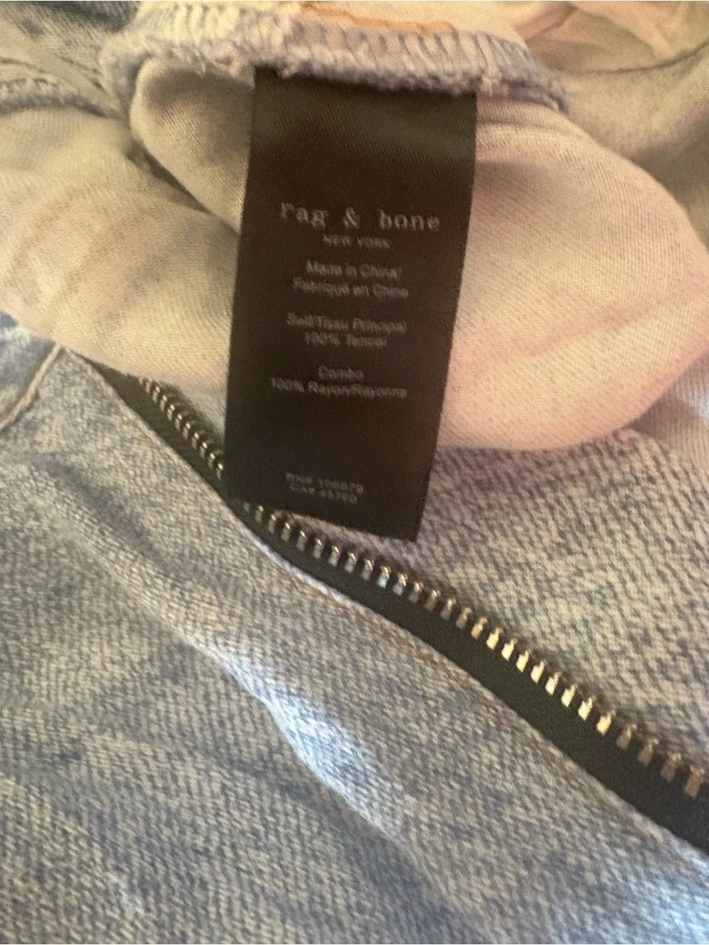 rag & bone light wash  shorts